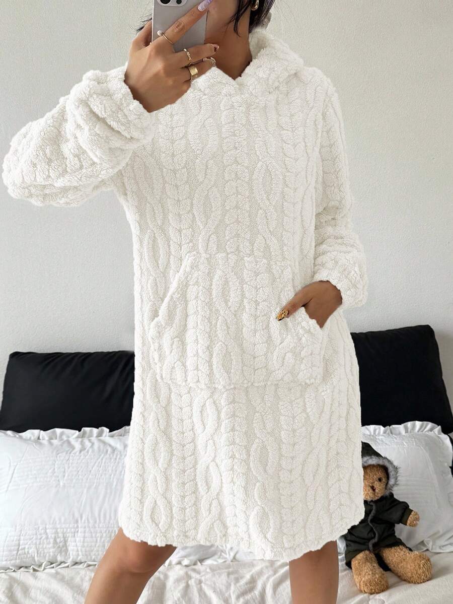 Women's 3D animal ears hooded plush fluffy comfortable winter pajamas Women's 3D animal ears hooded plush fluffy comfortable winter pajamas